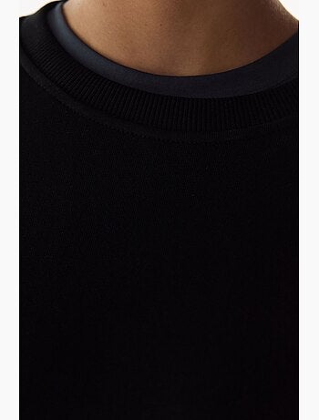 Felpa oversize da donna con girocollo penti