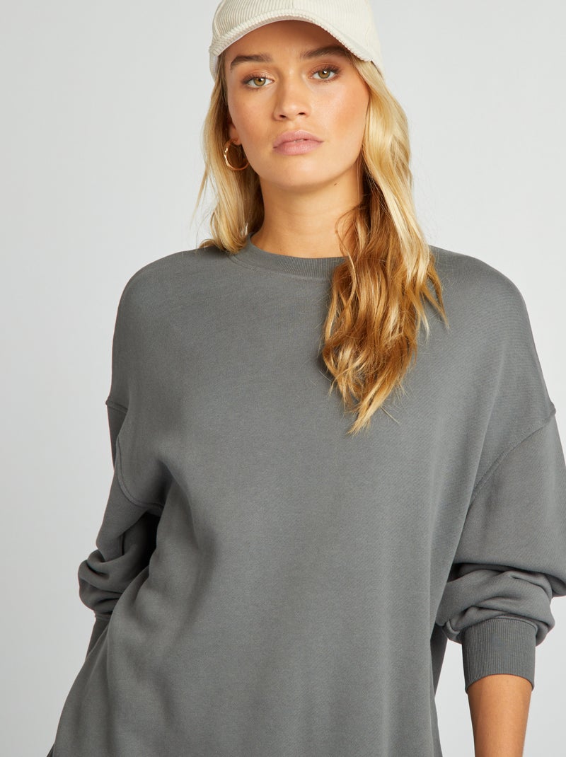 Felpa oversize GRIGIO - Kiabi