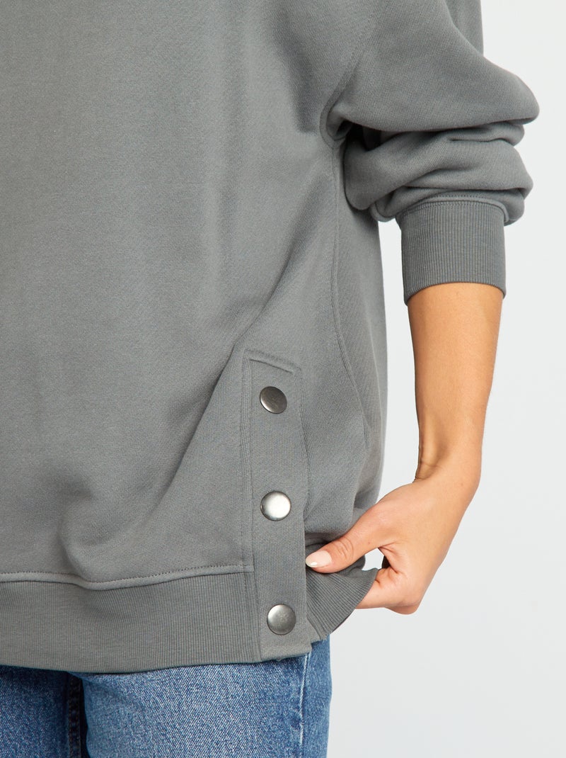 Felpa oversize GRIGIO - Kiabi