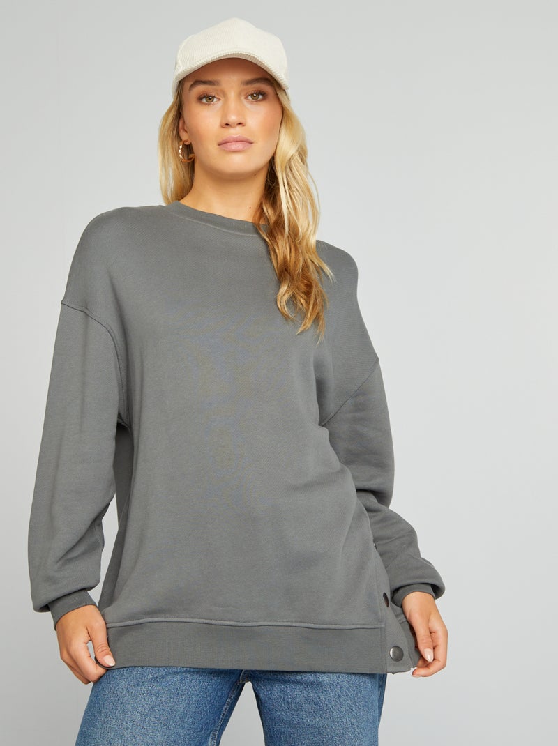 Felpa oversize GRIGIO - Kiabi