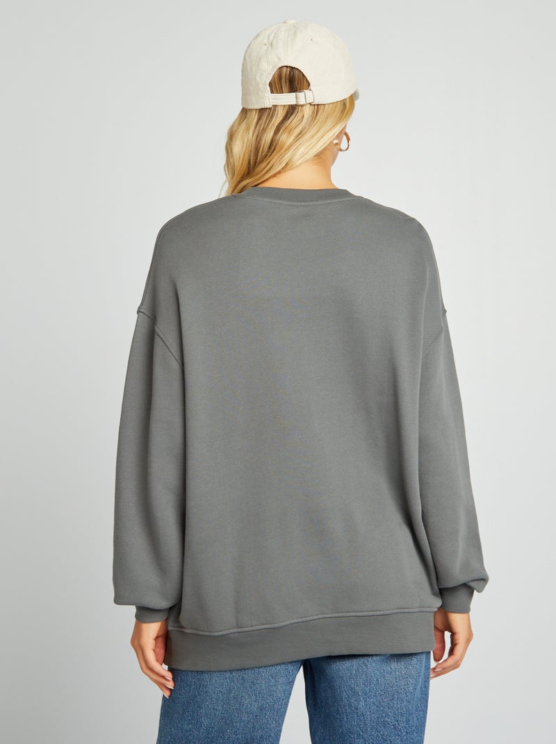 Felpa oversize GRIGIO - Kiabi