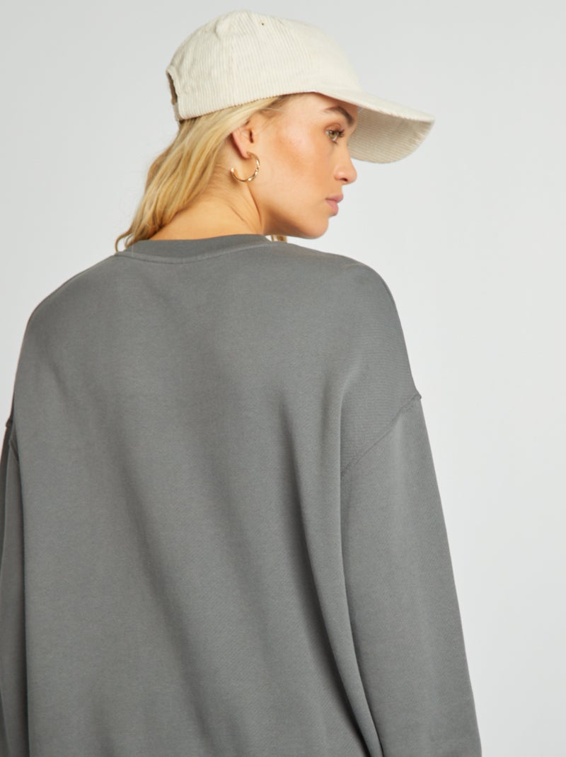 Felpa oversize GRIGIO - Kiabi