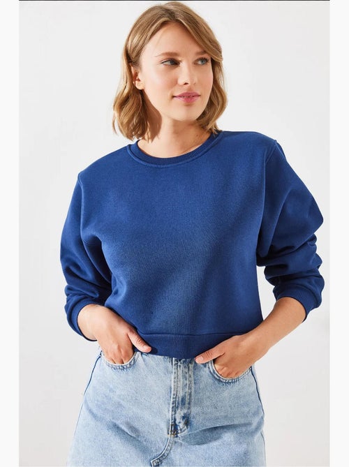 Felpa oversize in maglia con girocollo lucci - Kiabi Felpa oversize in maglia con girocollo lucci - Kiabi