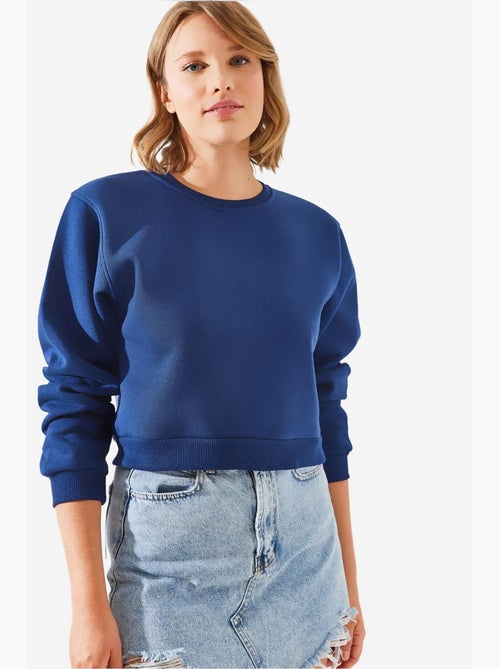 Felpa oversize in maglia con girocollo lucci - Kiabi Felpa oversize in maglia con girocollo lucci - Kiabi