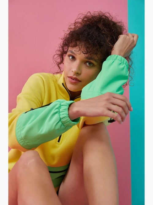 Felpa oversize in peluche con mezza zip tommy - Kiabi Felpa oversize in peluche con mezza zip tommy - Kiabi