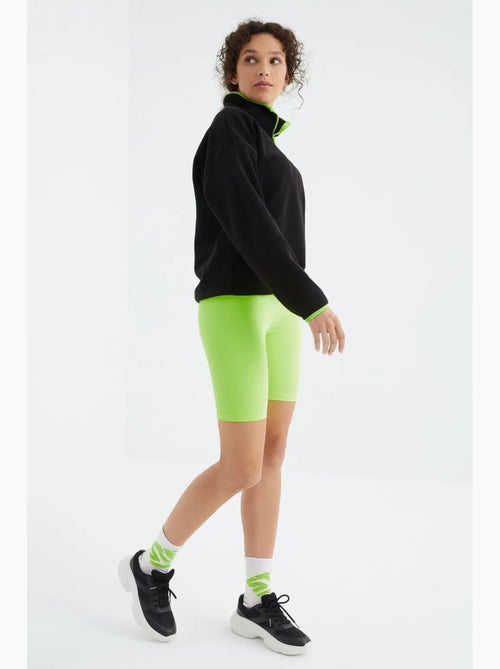 Felpa oversize in peluche con mezza zip tommy - Kiabi