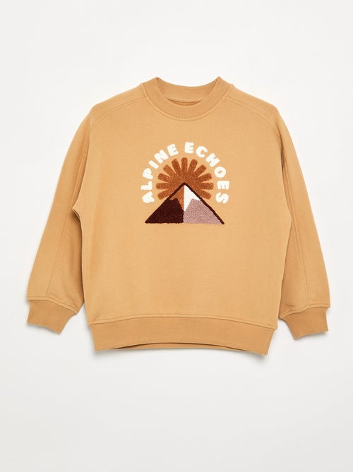 Felpa oversize stampata - Kiabi