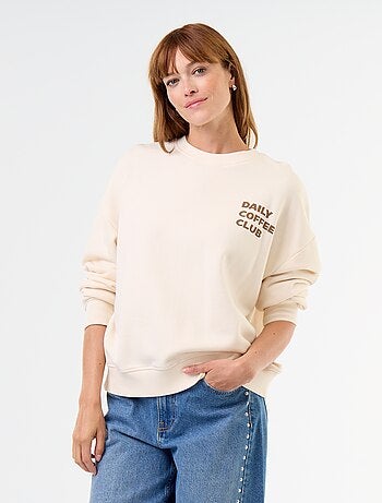 Felpa oversize stampata