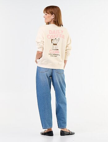 Felpa oversize stampata