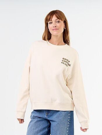 Felpa oversize stampata