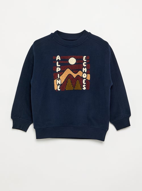 Felpa oversize stampata - Kiabi