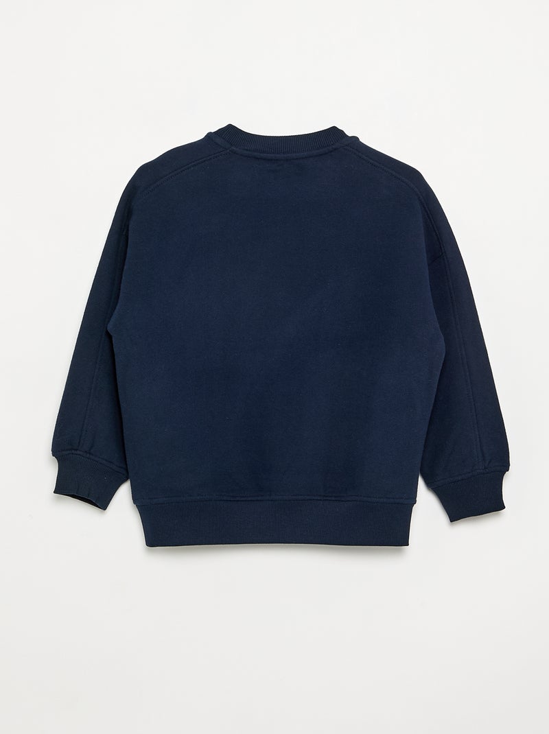Felpa oversize stampata Blu - Kiabi
