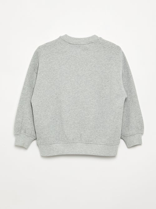 Felpa oversize stampata - Kiabi