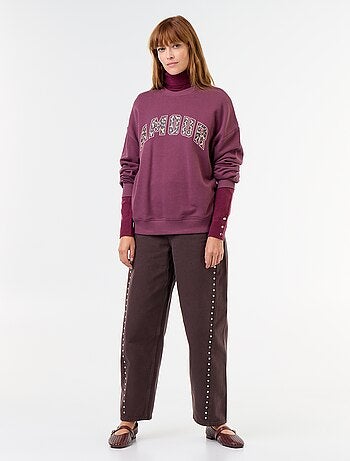 Felpa oversize stampata