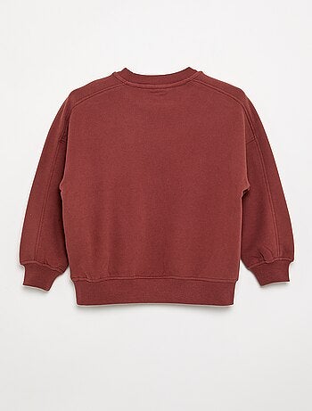 Felpa oversize stampata