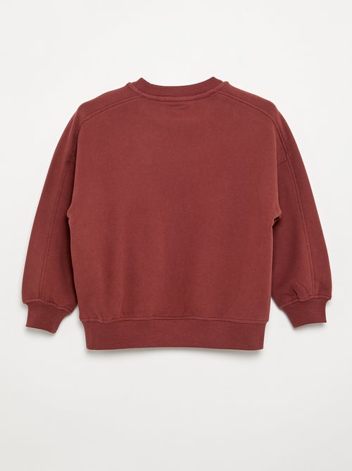 Felpa oversize stampata - Kiabi