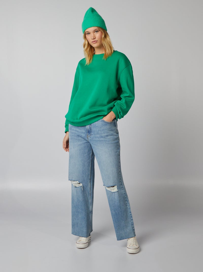 Felpa oversize VERDE - Kiabi