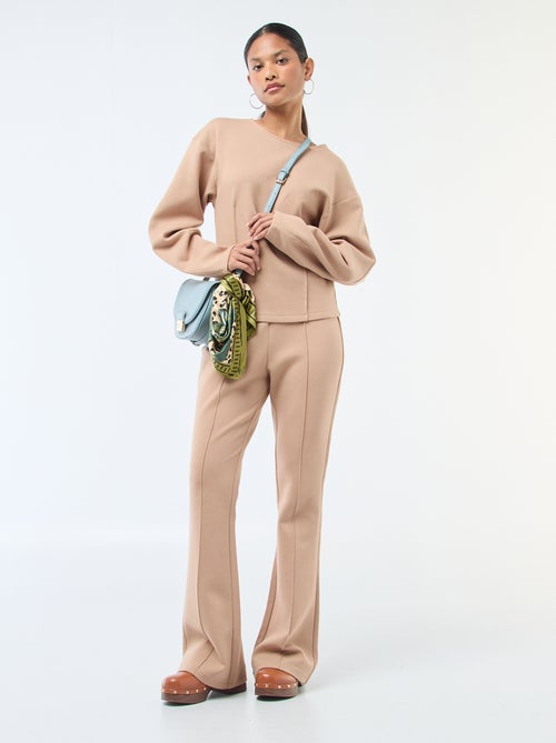 Felpa peplo a girocollo - Kiabi