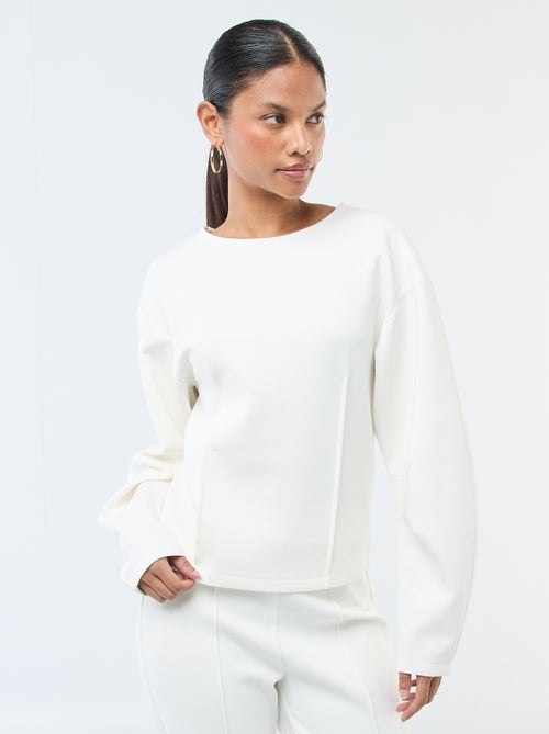 Felpa peplo a girocollo - Kiabi Felpa peplo a girocollo - Kiabi