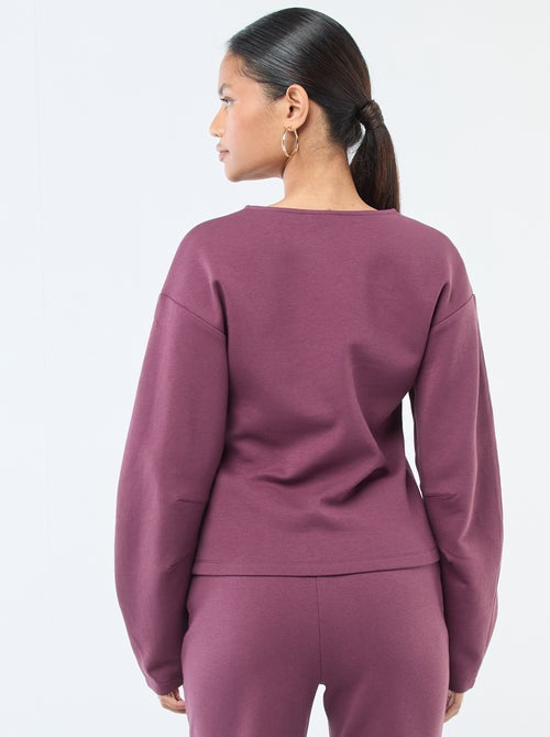 Felpa peplo a girocollo - Kiabi Felpa peplo a girocollo - Kiabi