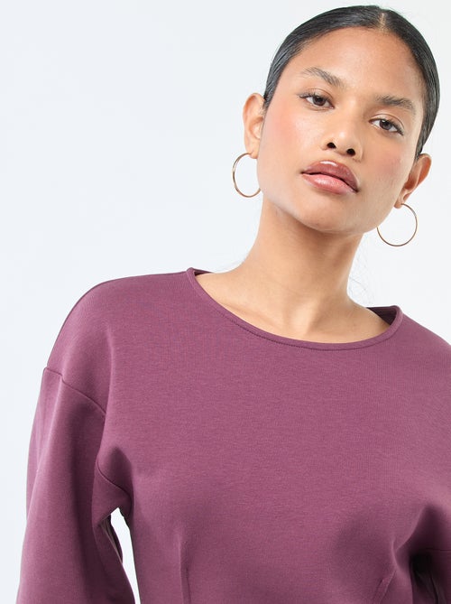 Felpa peplo a girocollo - Kiabi Felpa peplo a girocollo - Kiabi