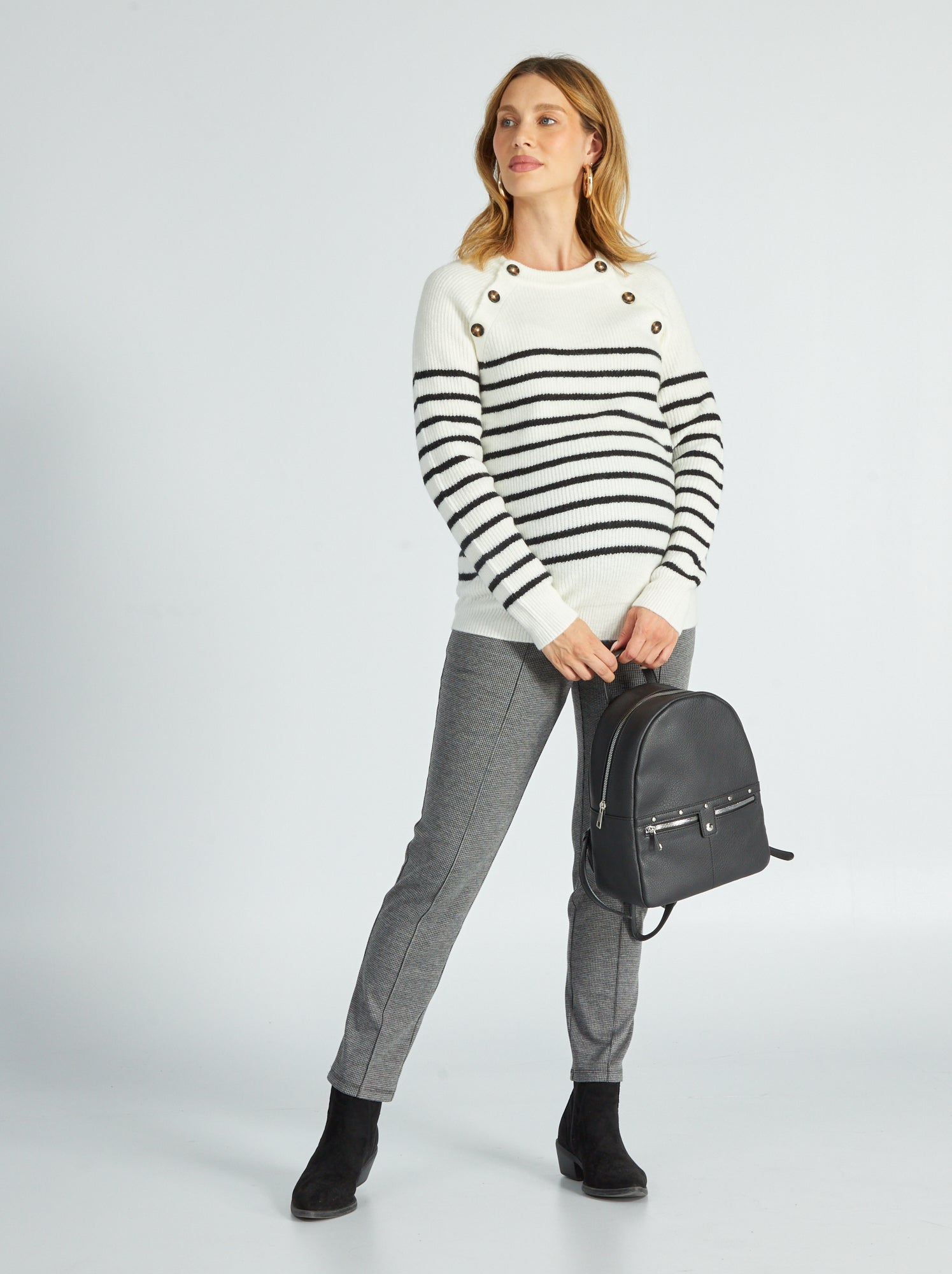 Felpa Allattamento FRAUIT - Gravidanza E Allattamento Con Cappuccio E Design 2in1 - Foto 9