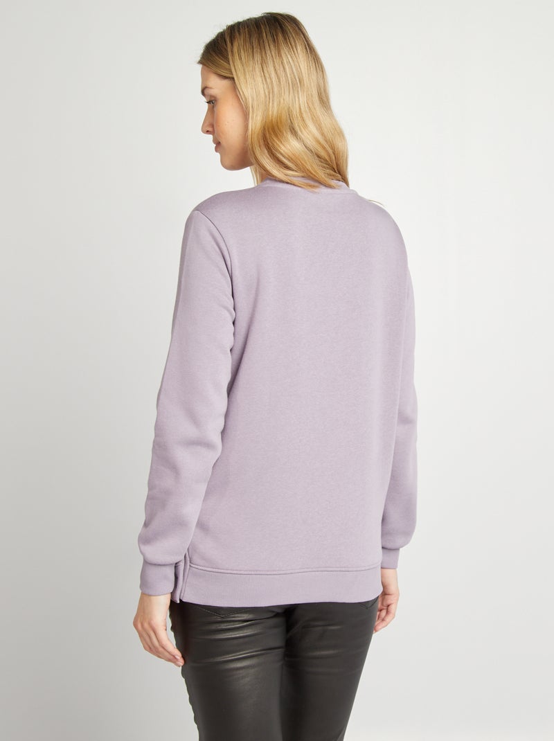 Felpa per l'allattamento con bottoni a pressione VIOLA - Kiabi