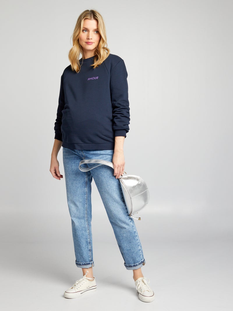 Felpa Per Allattamento Premaman FRAUIT - Collo A Cappuccio, Comoda E Pratica Per Gravidanza E Allattamento - Foto 8