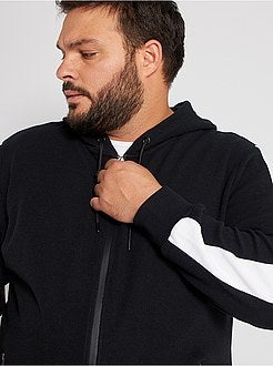 Felpa piqué con zip - Kiabi