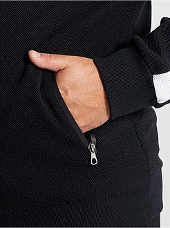 Felpa piqué con zip - Kiabi