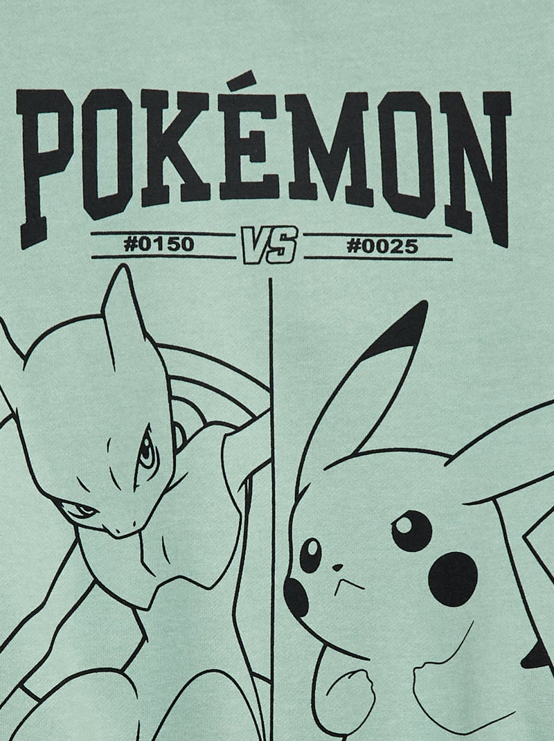 Felpa 'Pokémon' a girocollo Verde - Kiabi
