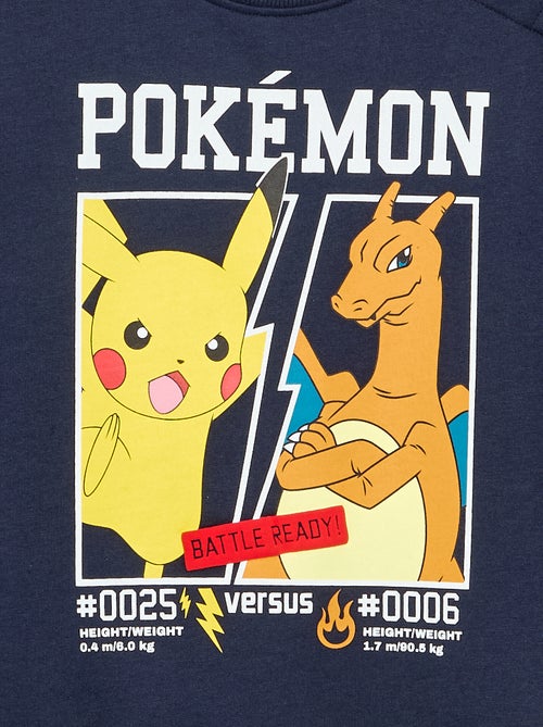 Felpa "Pokémon" "Pikachu" & "Dracofeu" a girocollo - Kiabi