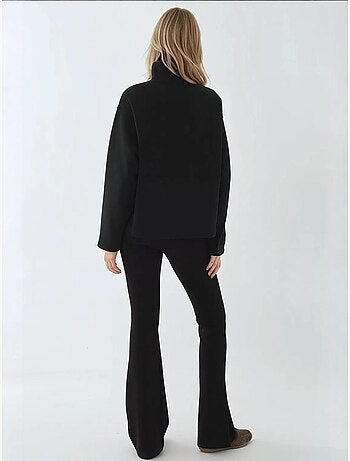 Felpa relaxed fit con zip e maniche lunghe hiccup