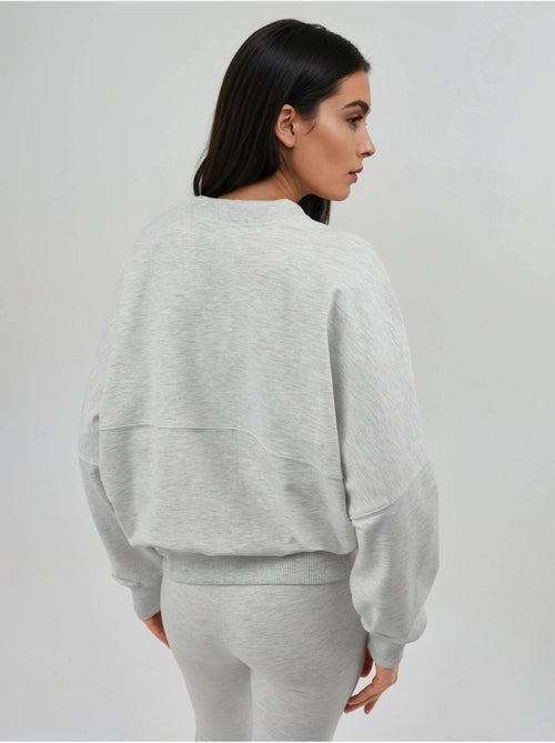 Felpa relaxed fit con zip integrale busem - Kiabi Felpa relaxed fit con zip integrale busem - Kiabi