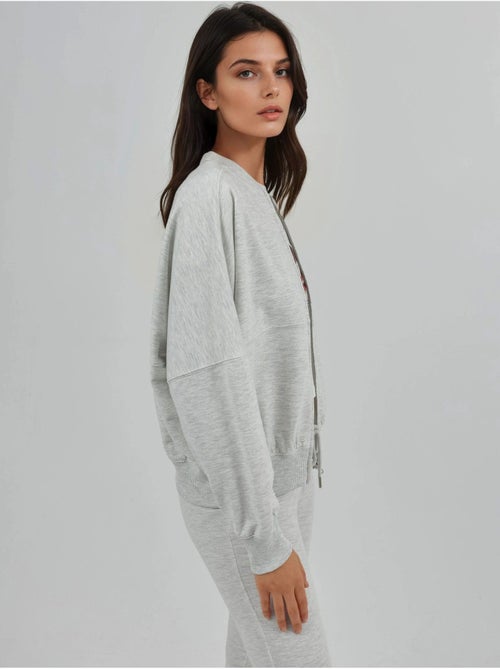 Felpa relaxed fit con zip integrale busem - Kiabi Felpa relaxed fit con zip integrale busem - Kiabi
