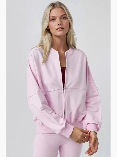 Felpa relaxed fit con zip integrale busem - Kiabi