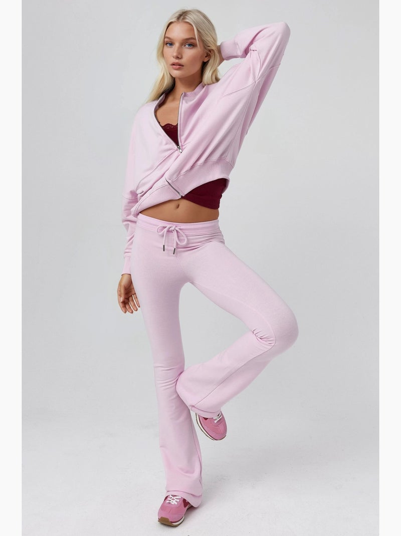 Felpa relaxed fit con zip integrale busem Rosa pallido - Kiabi