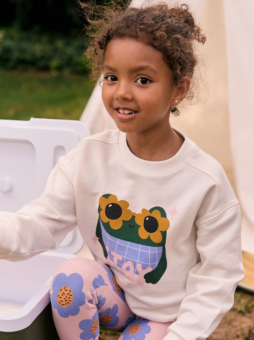 Maglione Bambine Con Cuori - Pullover Girocollo Manica Lunga Morbido Per Ragazze 3-7 Anni - Foto 4