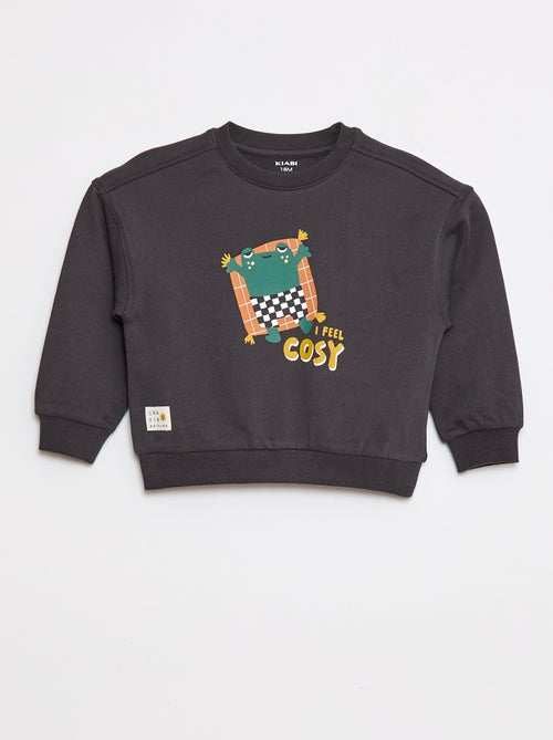 Felpa scollo tondo - Graphik Edition - Kiabi