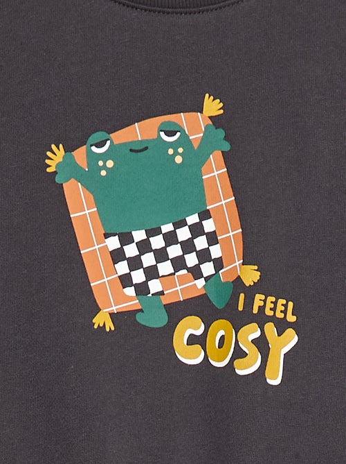 Felpa scollo tondo - Graphik Edition - Kiabi