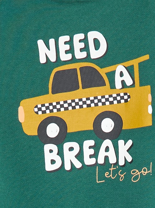 Felpa scollo tondo - Graphik Edition - Kiabi