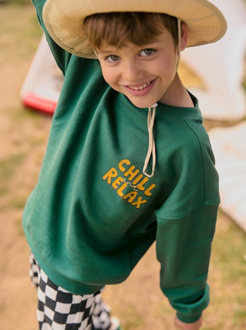 Felpa scollo tondo - Graphik Edition - Kiabi