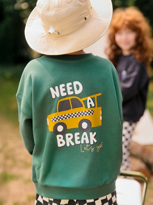 Felpa scollo tondo - Graphik Edition - Kiabi