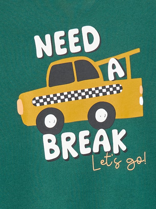 Felpa scollo tondo - Graphik Edition - Kiabi