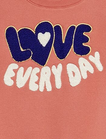 Felpa scollo tondo animata