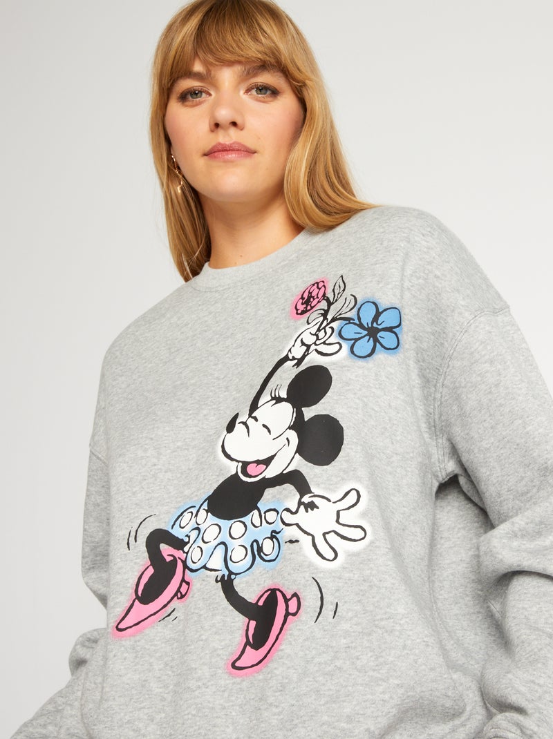 Felpa scollo tondo 'Disney' GRIGIO - Kiabi
