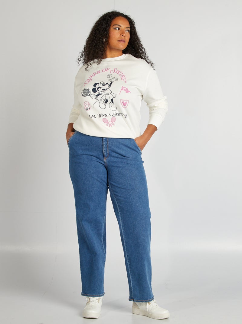 Felpa scollo tondo 'Minnie' BIANCO - Kiabi