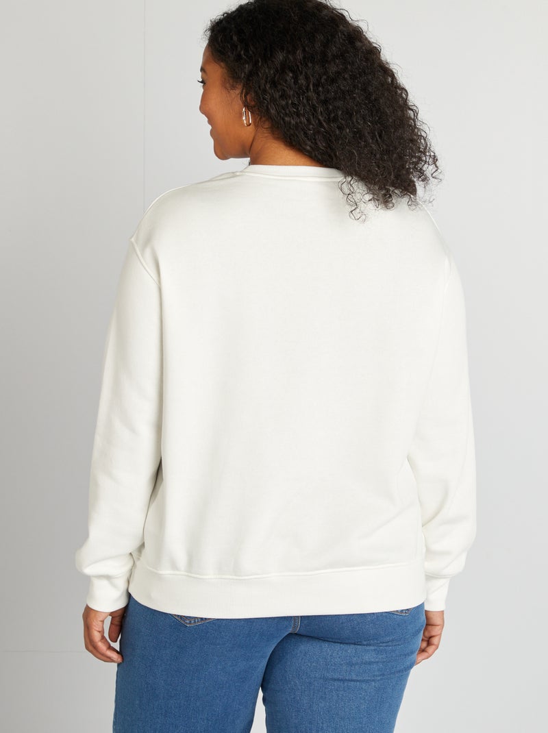 Felpa scollo tondo 'Minnie' BIANCO - Kiabi