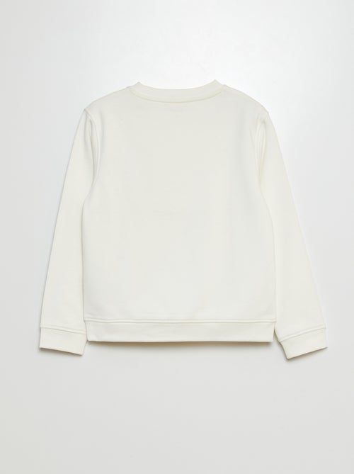 Felpa scollo tondo stampata - Kiabi