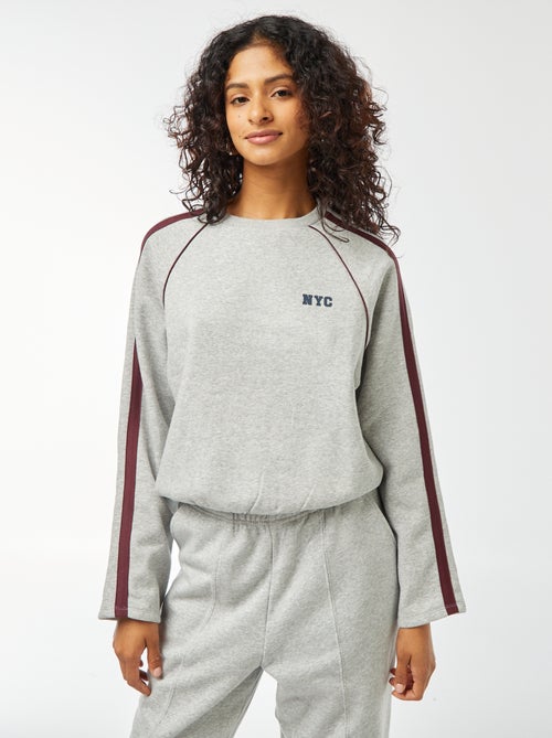 Felpa screziata stile sportswear - Kiabi